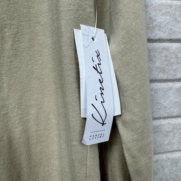Kinetix Lightweight Hoodie Pullover Long Sleeve Casual Top Tan Beige S NWT - Picture 4 of 10